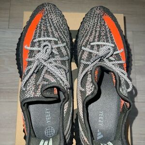 adidas Yeezy Boost 350 V2 in Gray and Orange